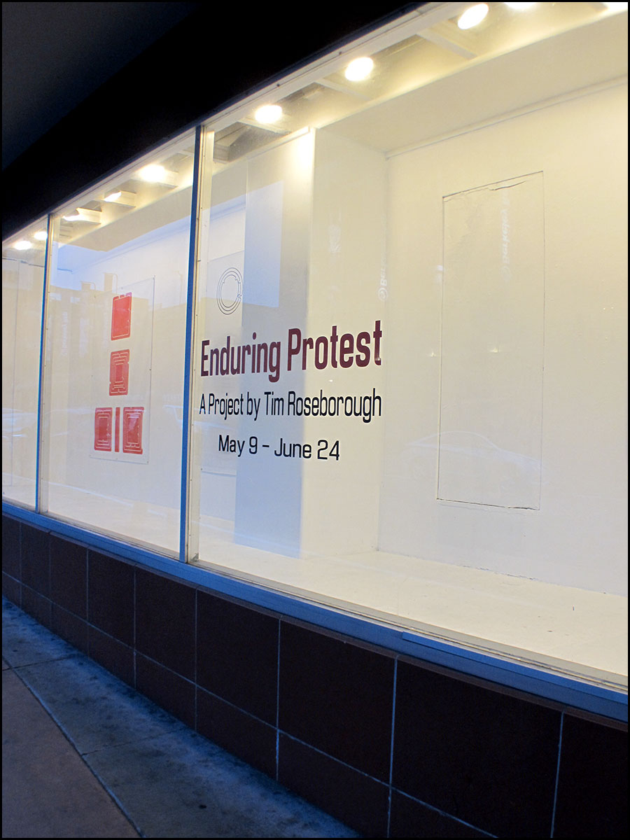 Enduring Protest at Addison Windows, Berkeley, CA, May 9 - 24, 2015