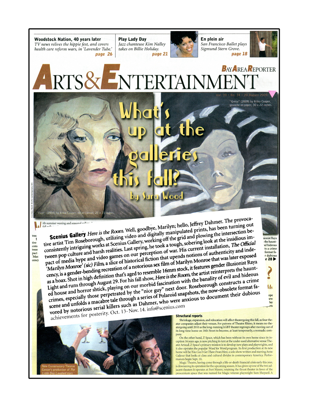 Bay Area Reporter, August, 2009